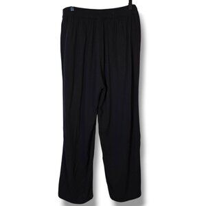 Old Navy pants womens Large Black pull-on pockets rayon wide-leg high-rise